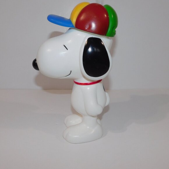 2010 Canada's Wonderland 22oz Peanuts Snoopy souvenir Travel Cup Water Bottle - Picture 6 of 9